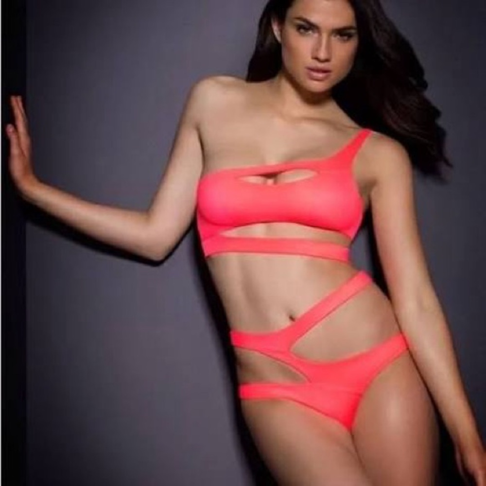 NWT Agent Provocateur Lexxi Neon Pink Swimwear